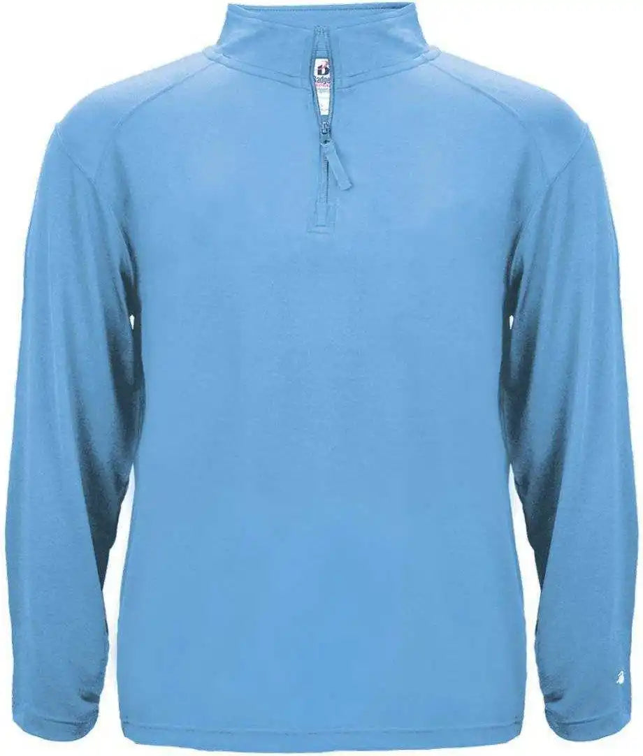 Badger Sport 4280 1/4 Zip Light Weight Pullover - Columbia Blue