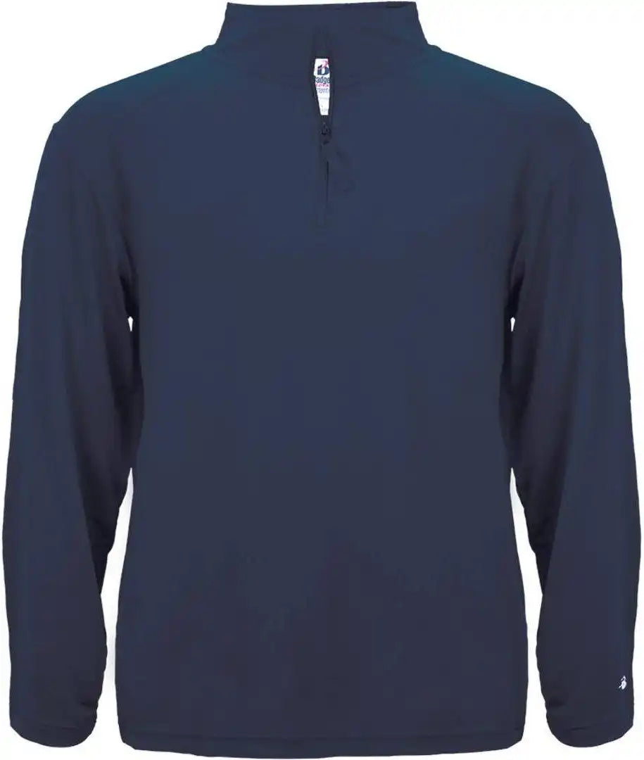 Badger Sport 4280 1/4 Zip Light Weight Pullover - Navy