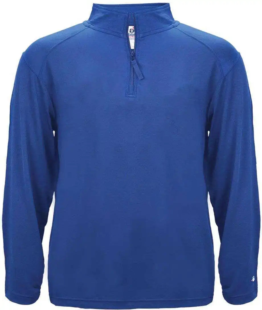 Badger Sport 4280 1/4 Zip Light Weight Pullover - Royal
