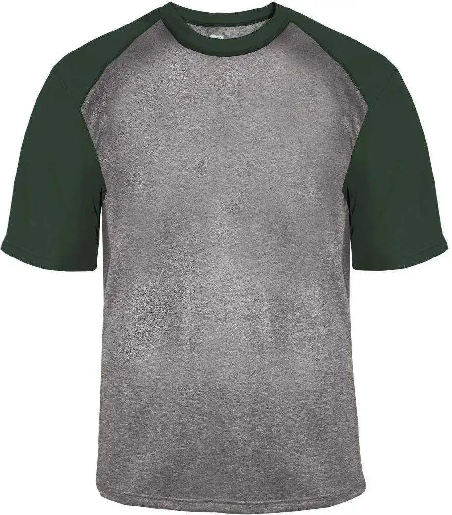 Badger Sport 4341 Heather Tee - Steel Forest