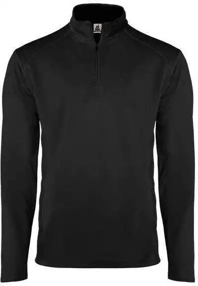 Badger Sport 4438 Money Mesh 1/4 Zip - Black Graphite