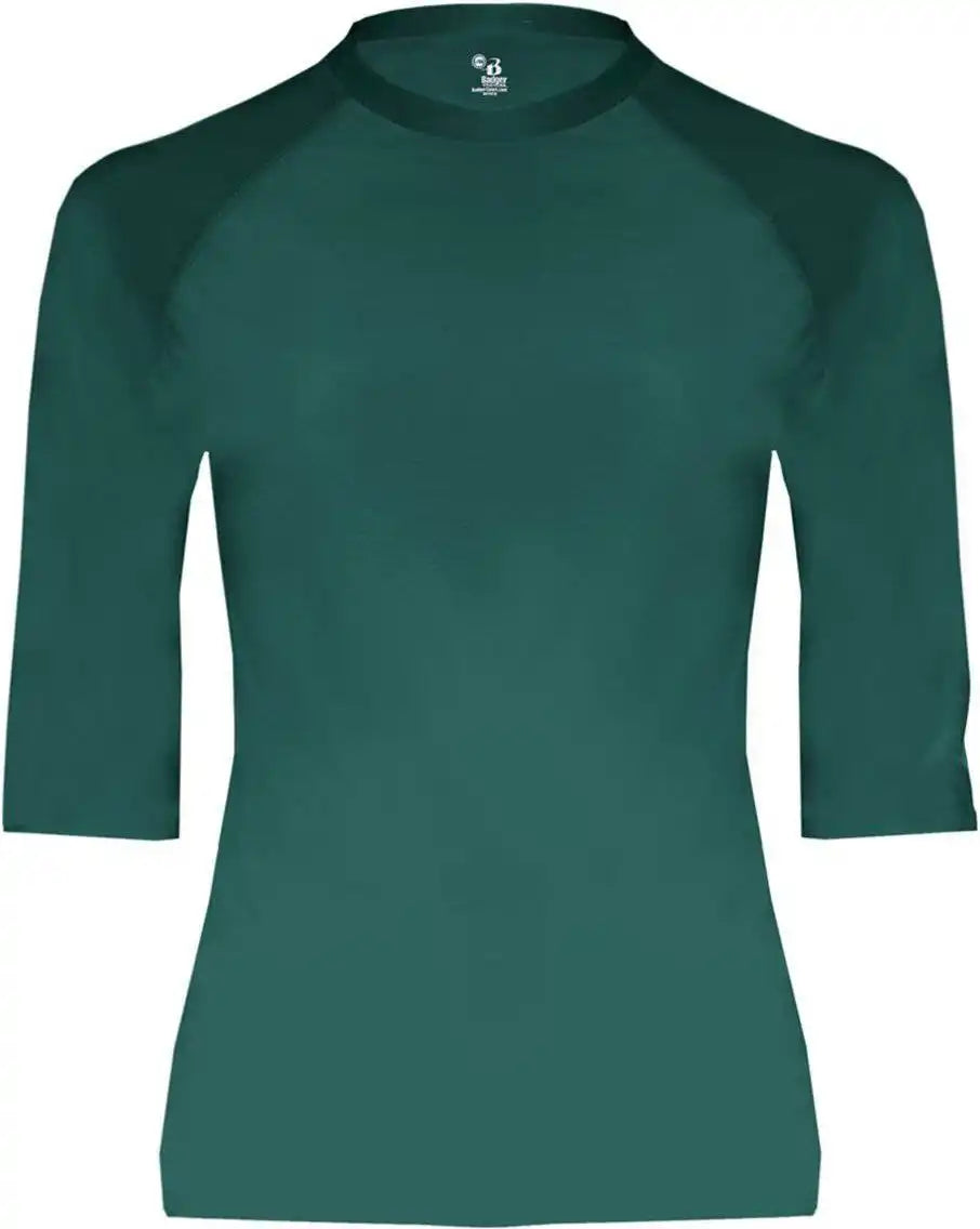 Badger Sport 4627 Pro-comprssion Half Sleeve Crew - Forest