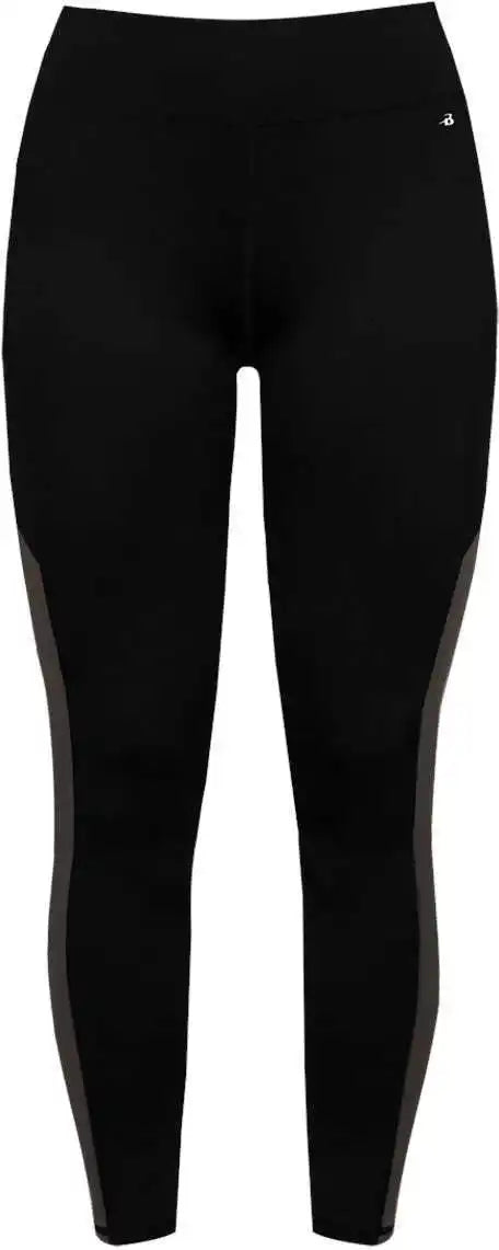 Badger Sport 4637 Panel Ladies Tight - Black Graphite