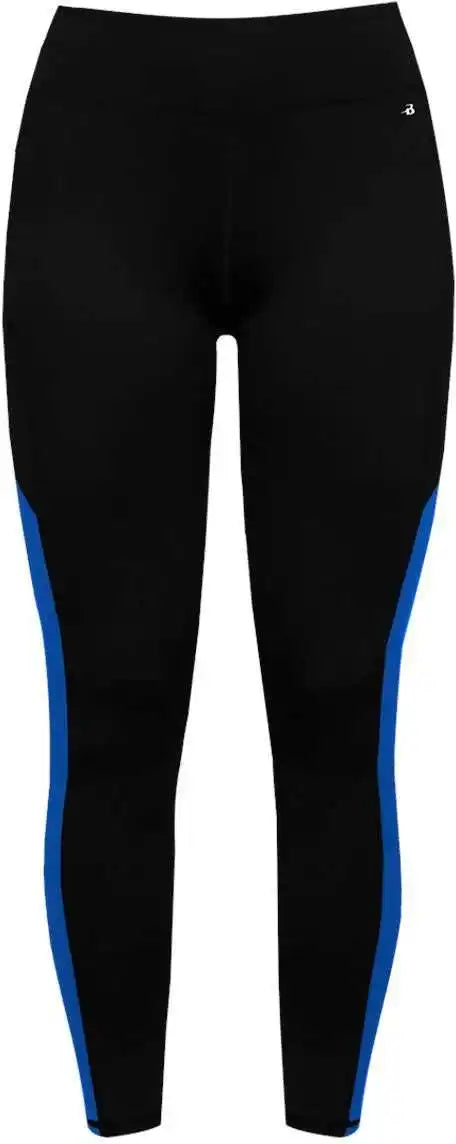 Badger Sport 4637 Panel Ladies Tight - Black Royal