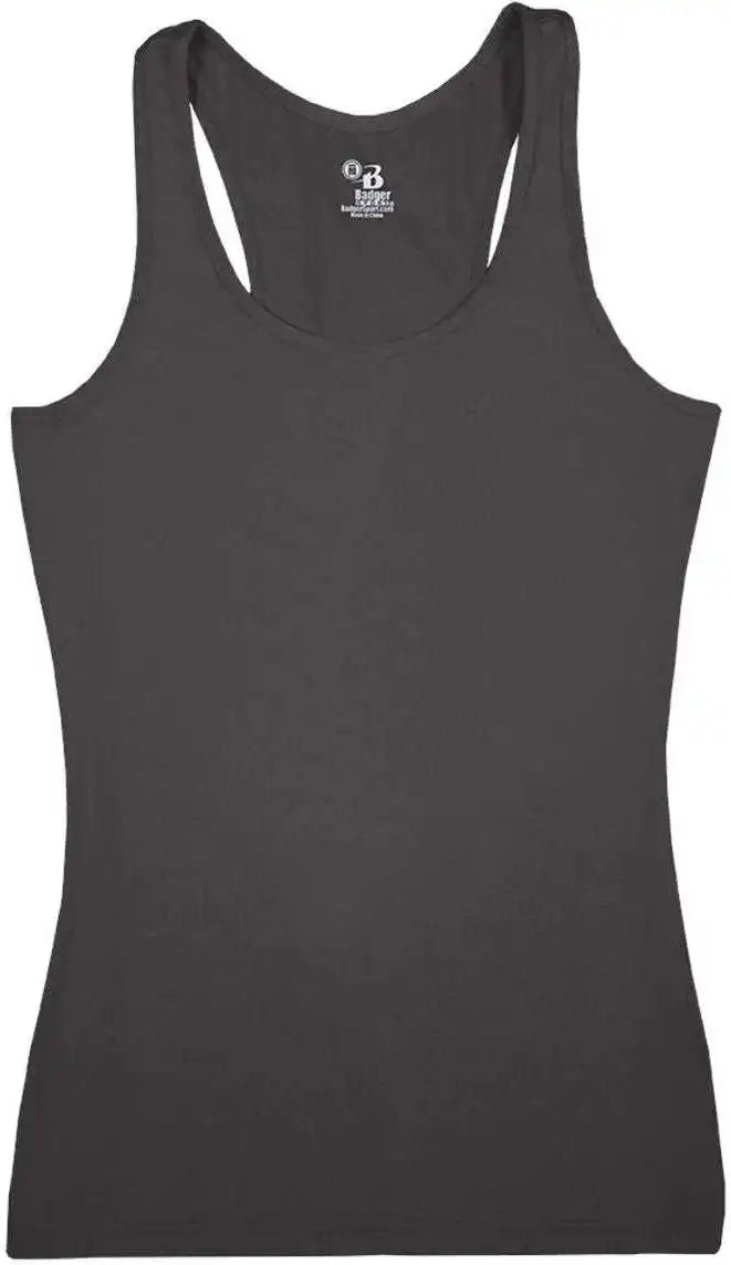 Badger Sport 4666 Pro-compression Ladies Racerback - Graphite