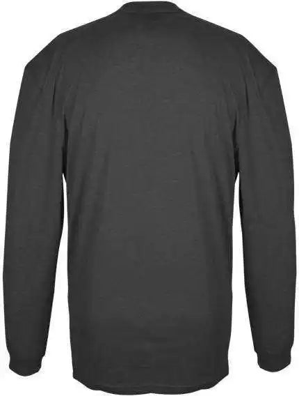 Badger Sport 4944 Tri-blend Long Sleeve Tee - Black Heather