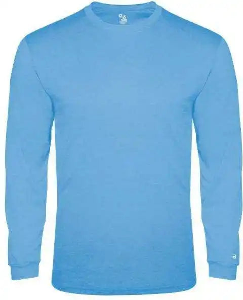 Badger Sport 4944 Tri-blend Long Sleeve Tee - Columbia Blue Heather