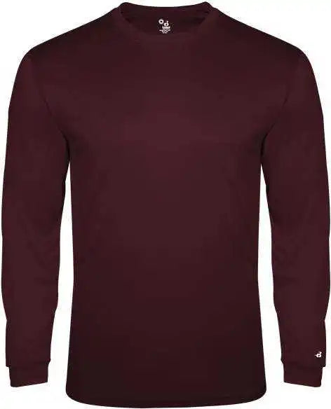 Badger Sport 4944 Tri-blend Long Sleeve Tee - Maroon