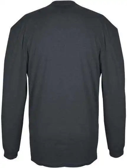 Badger Sport 4944 Tri-blend Long Sleeve Tee - Navy Heather
