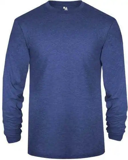 Badger Sport 4944 Tri-blend Long Sleeve Tee - Royal Heather