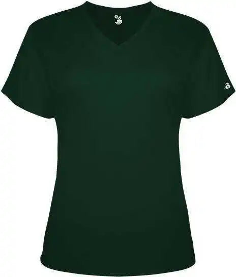 Badger Sport 4962 Tri-blend Ladies’ V-neck Tee - Forest