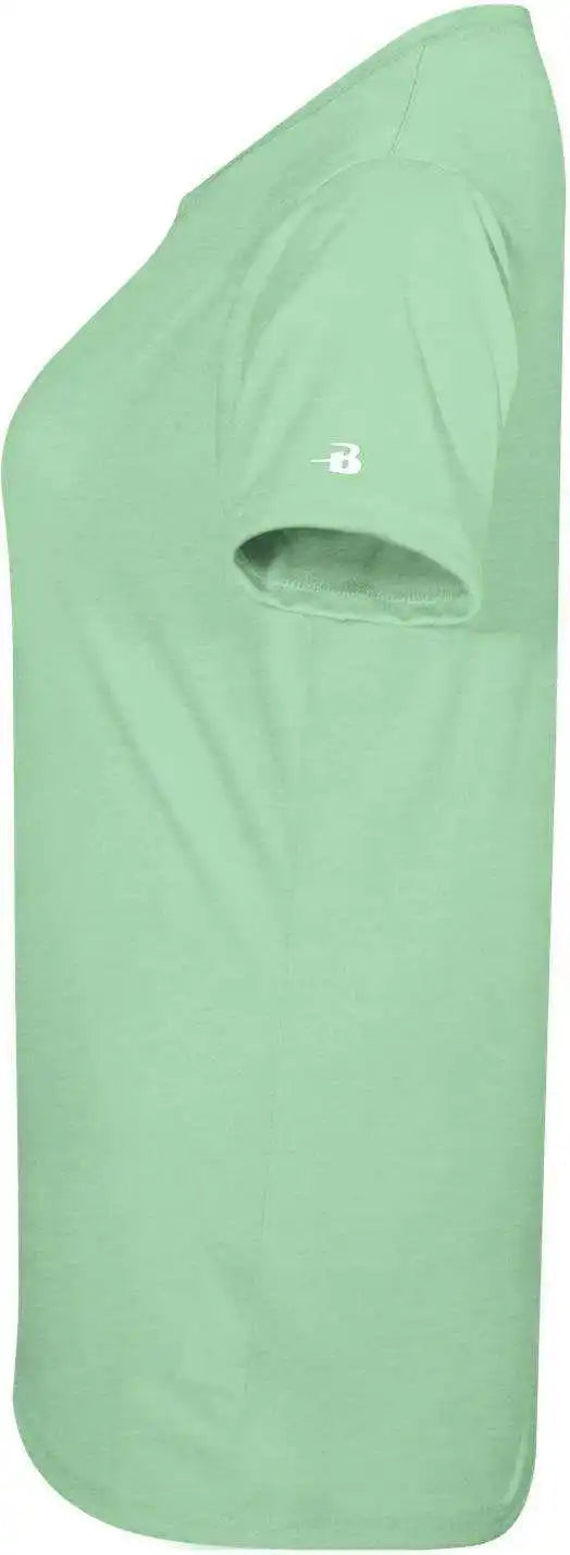 Badger Sport 4962 Tri-blend Ladies’ V-neck Tee - Mint