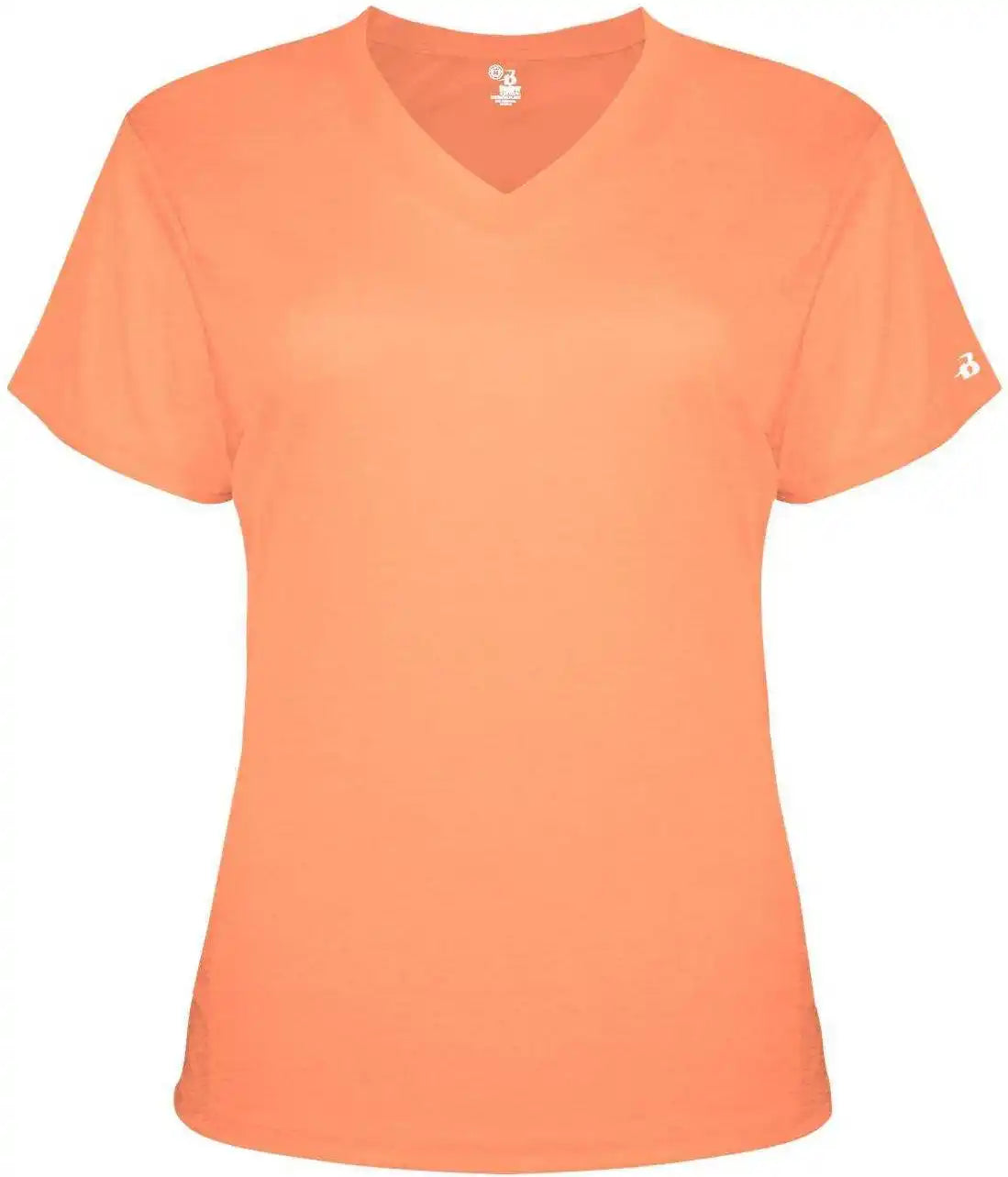 Badger Sport 4962 Tri-blend Ladies’ V-neck Tee - Peach