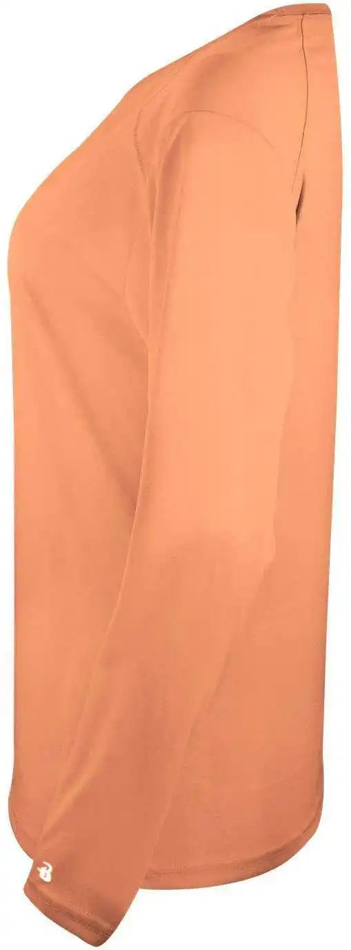 Badger Sport 4964 Tri-blend L/s Ladies Tee - Peach