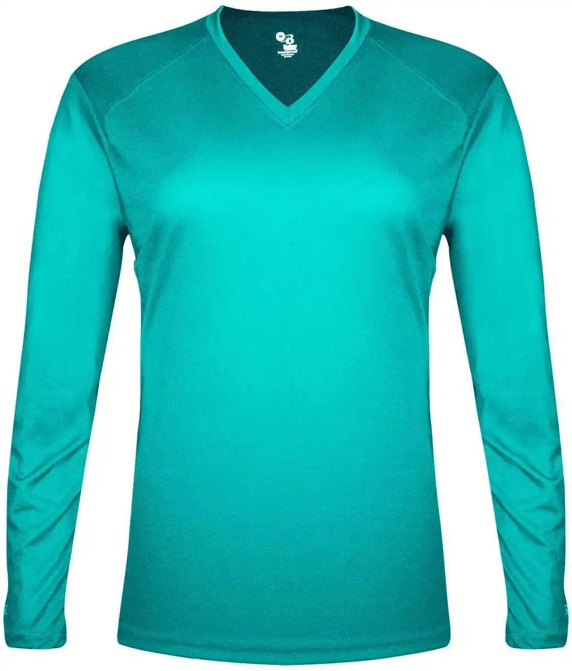 Badger Sport 4964 Tri-blend L/s Ladies Tee - Turquoise