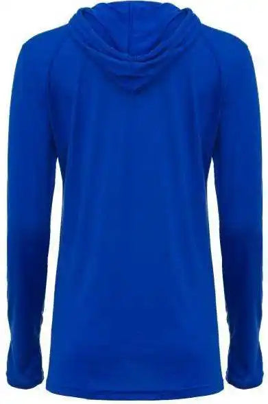 Badger Sport 496500 Tri-blend Surplice Women’s Hoodie Tee - Royal