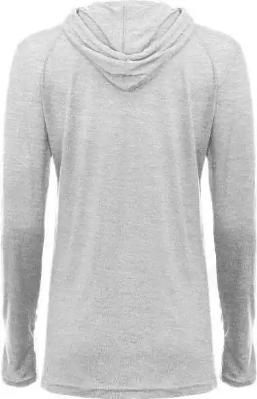 Badger Sport 496500 Tri-blend Surplice Women’s Hoodie Tee - White