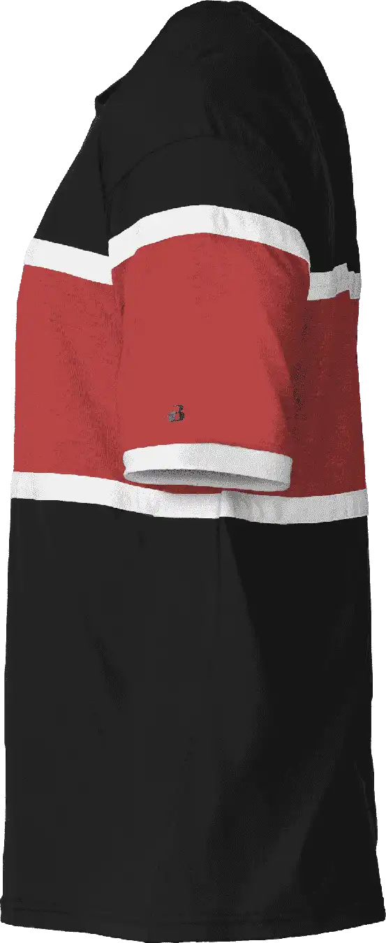 Badger Sport 4980 United Tee - Black Red White