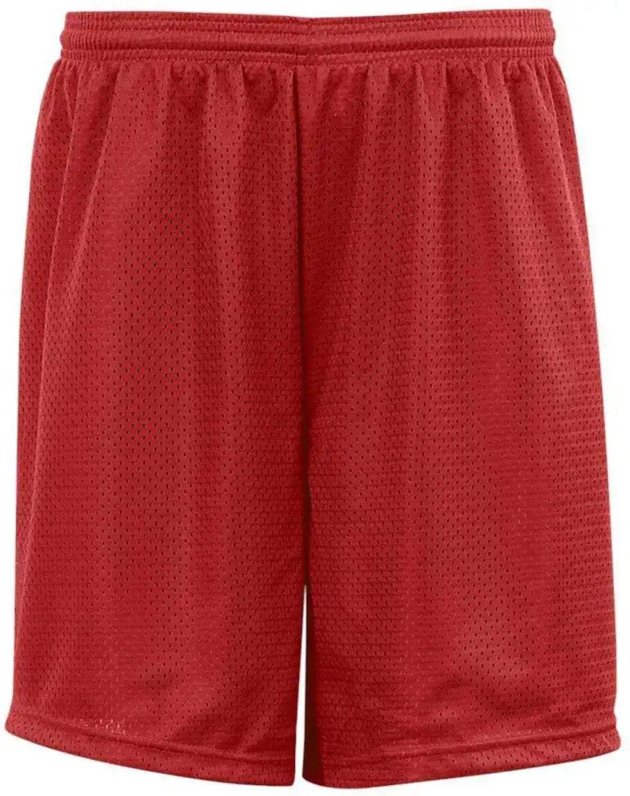Badger Sport 7207 7’’ Mesh Tricot Short - Red