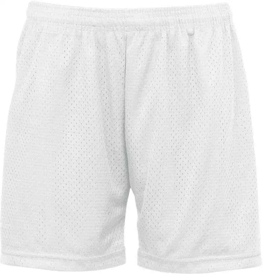 Badger Sport 7216 Ladies Mesh/tricot Short - White