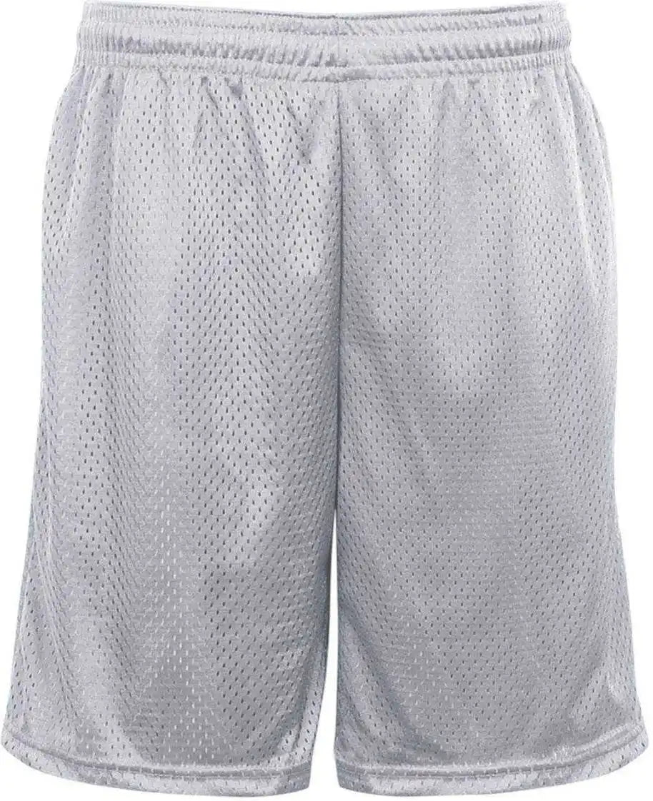 Badger Sport 7219 Pocketed Mesh Short - Silver