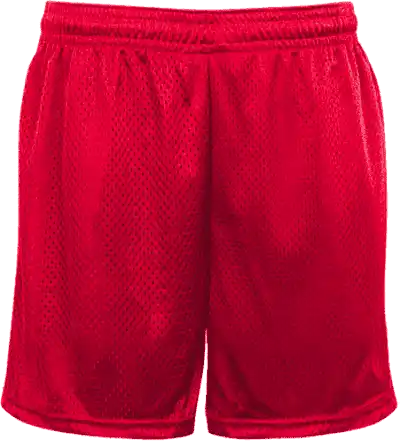 Badger Sport 722500 Mesh Tricot 5’’ Short - Red