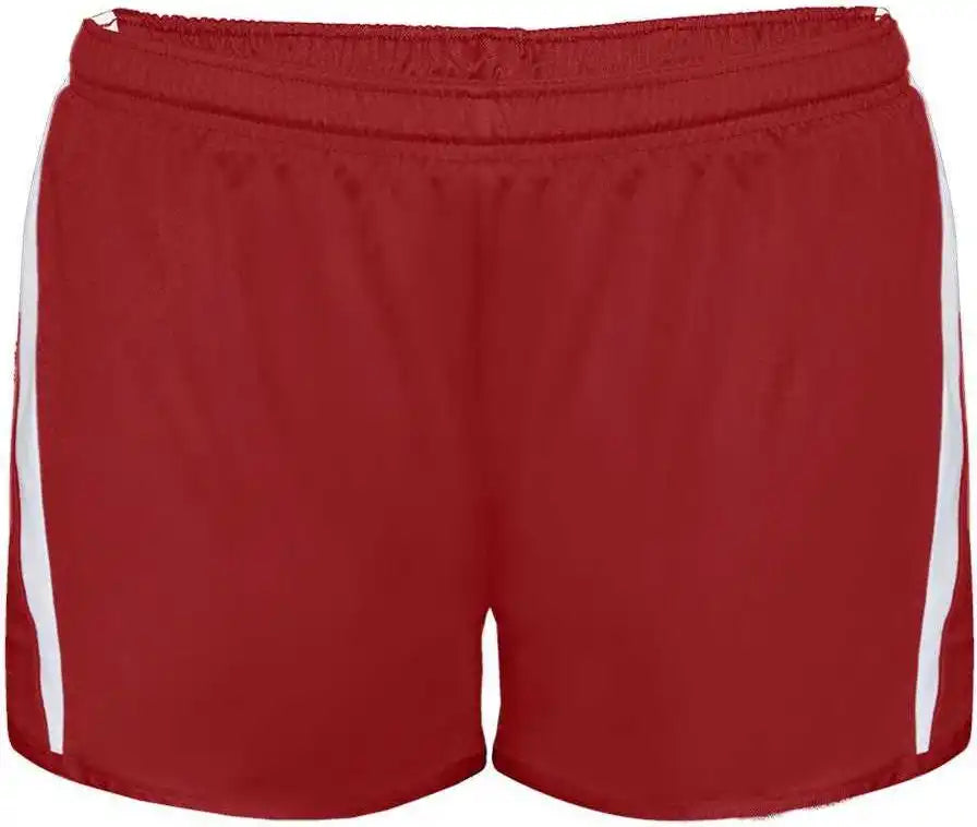 Badger Sport 7274 Stride Ladies Short - Red White