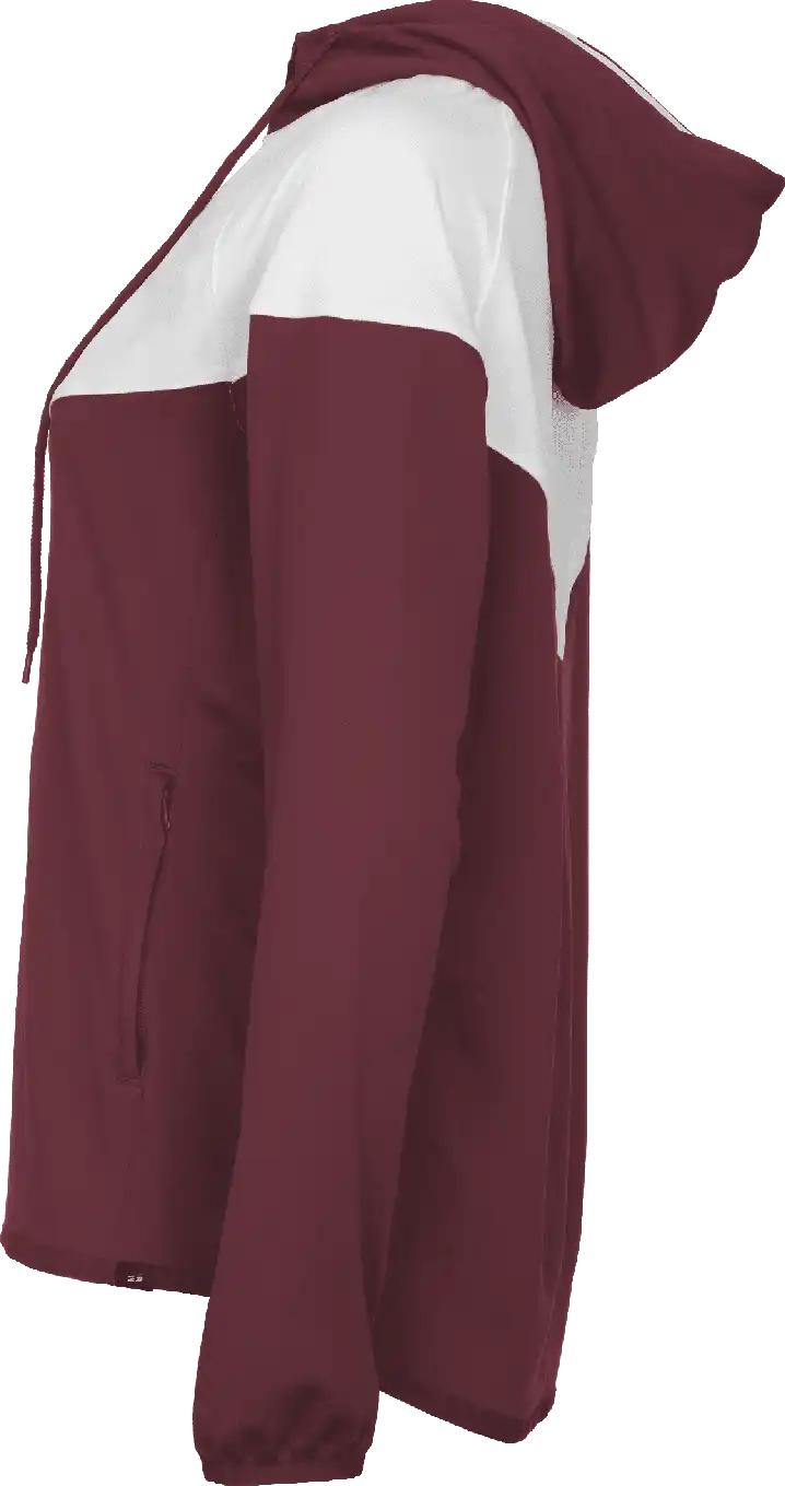 Badger Sport 792200 Sprint Outer-core Women’s Jacket - Maroon White