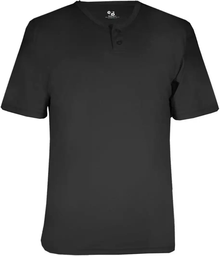 Badger Sport 7930 Adult B-core Placket - Black