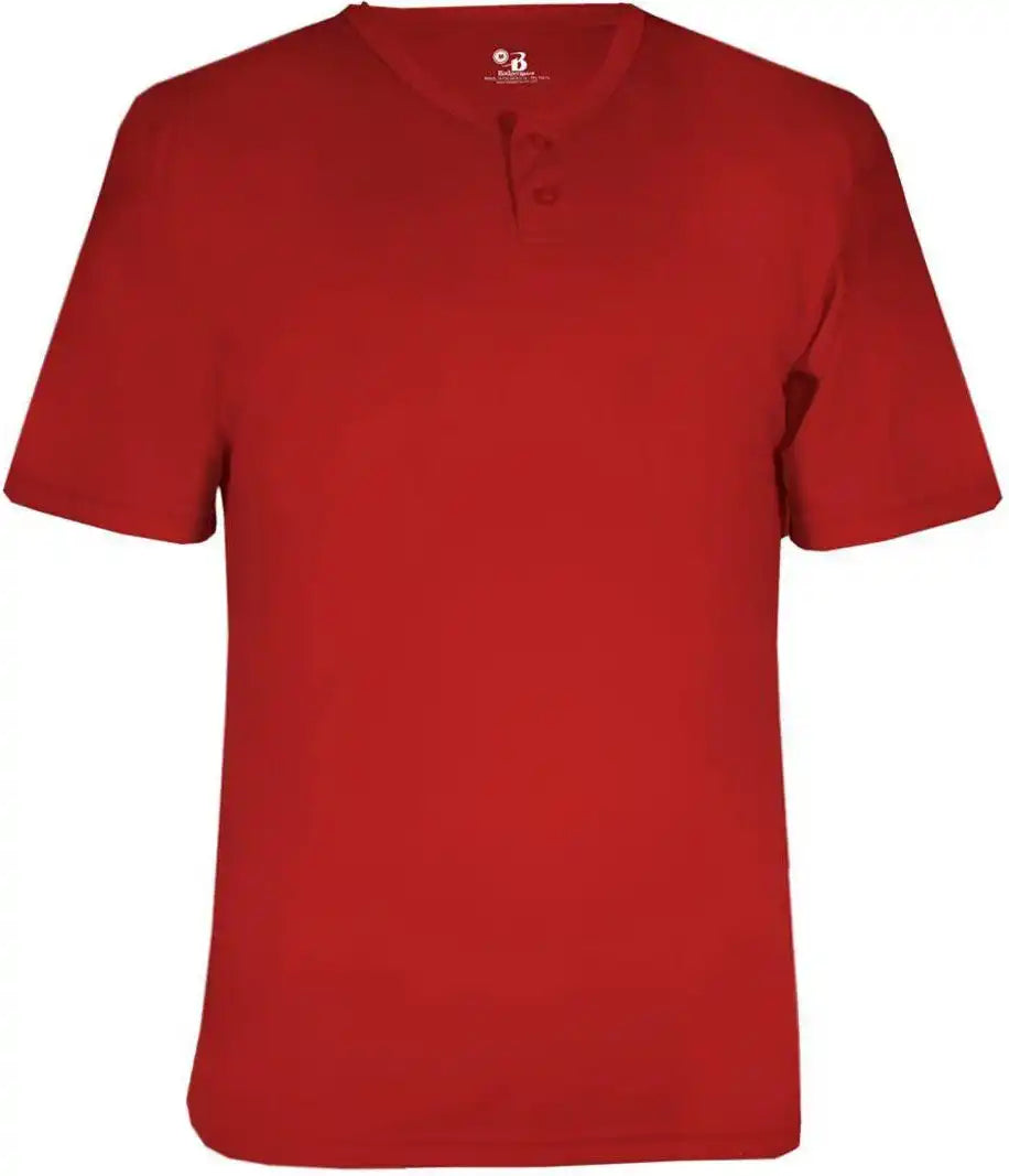 Badger Sport 7930 Adult B-core Placket - Red