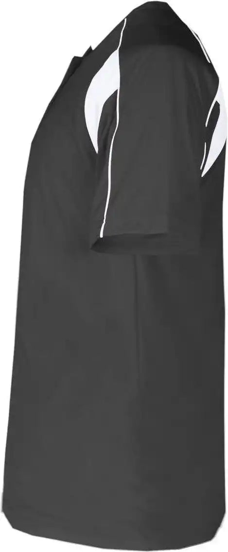 Badger Sport 7937 Adult Pro Placket - Graphite White