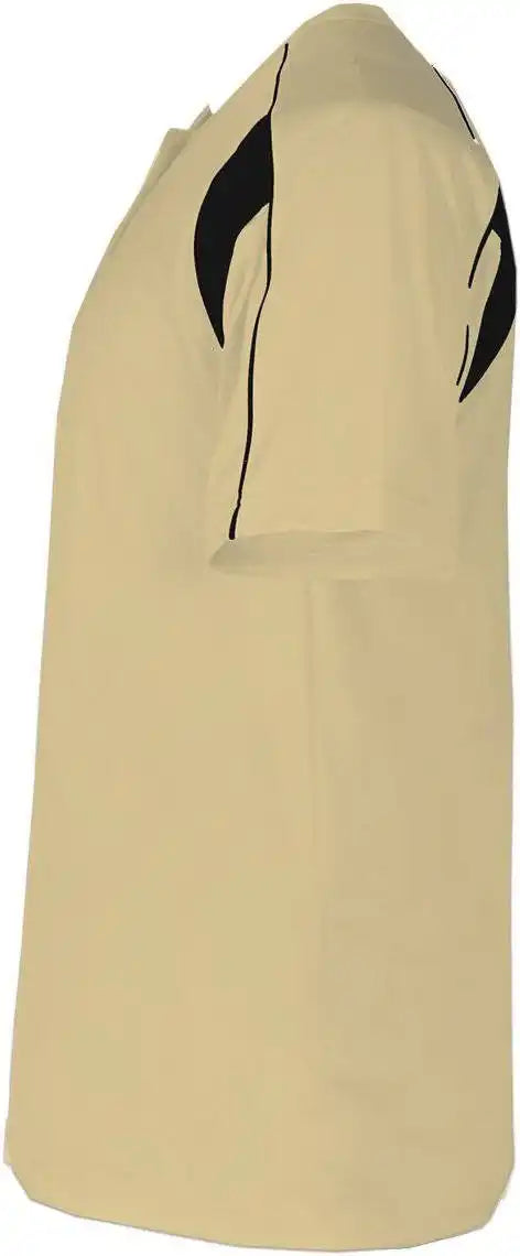 Badger Sport 7937 Adult Pro Placket - Vegas Gold Black