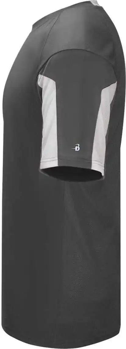 Badger Sport 7976 Striker Placket - Graphite White