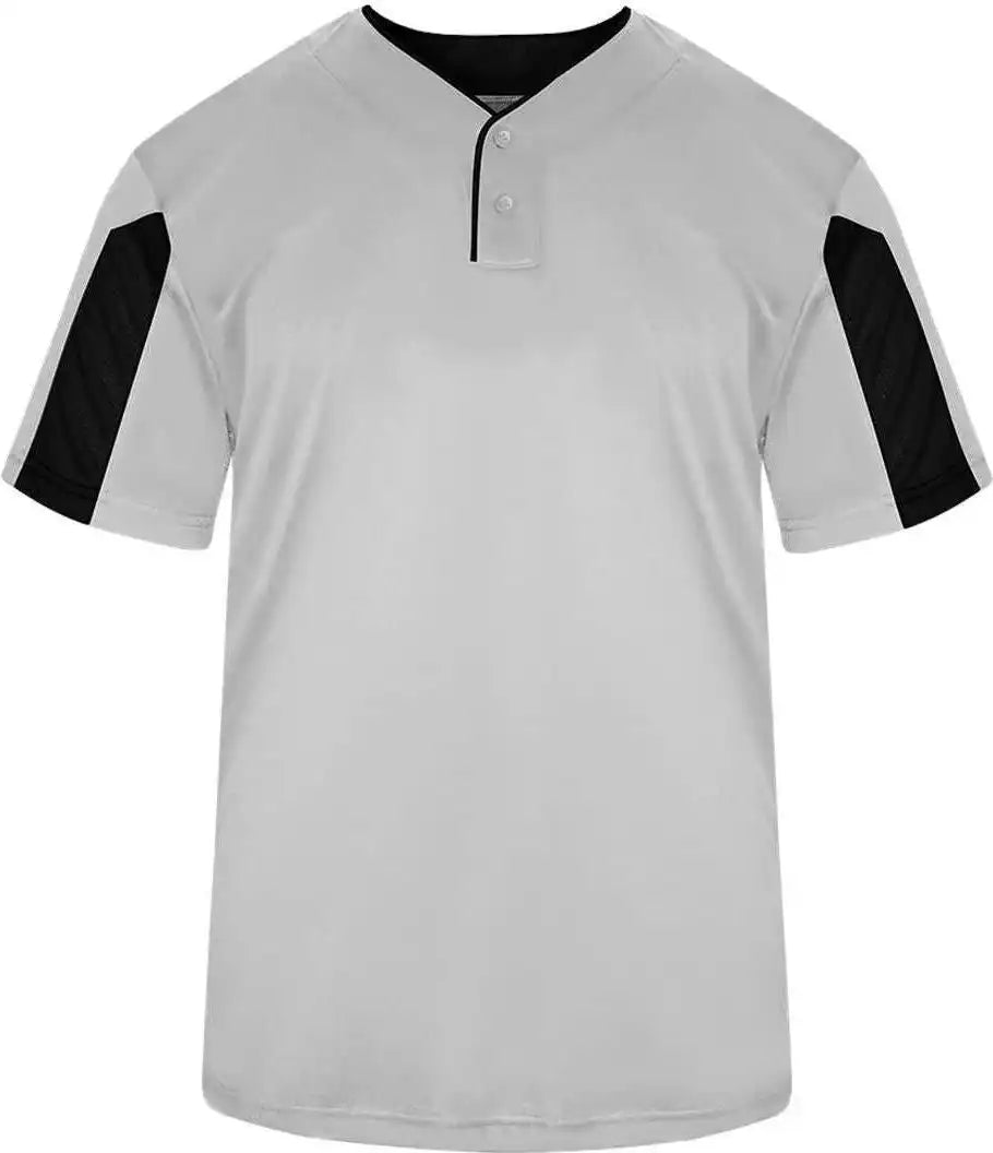 Badger Sport 7976 Striker Placket - White Black