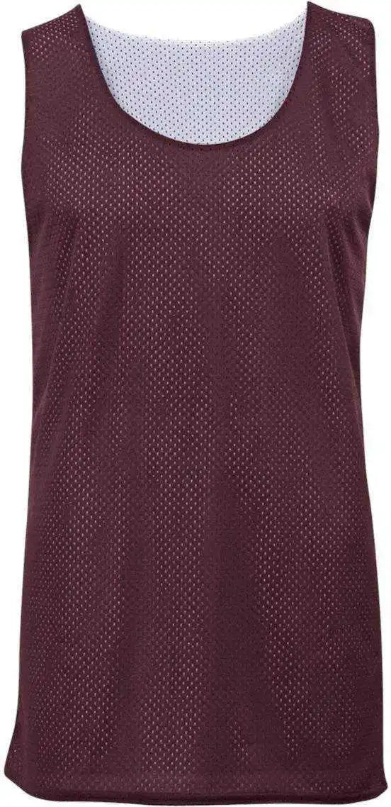 Badger Sport 8529 Mesh Reversible Tank - Maroon White