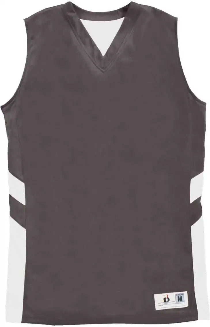 Badger Sport 8966 B-pivot Reversable Ladies Tank - Graphite White