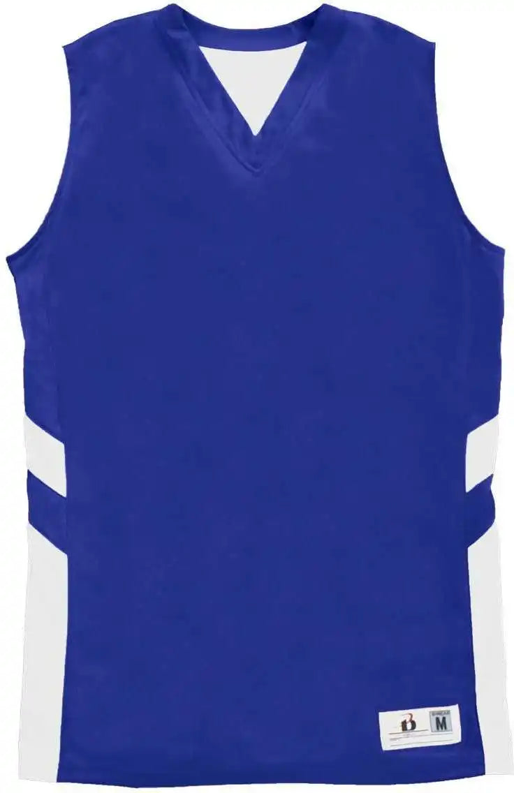 Badger Sport 8966 B-pivot Reversable Ladies Tank - Royal White