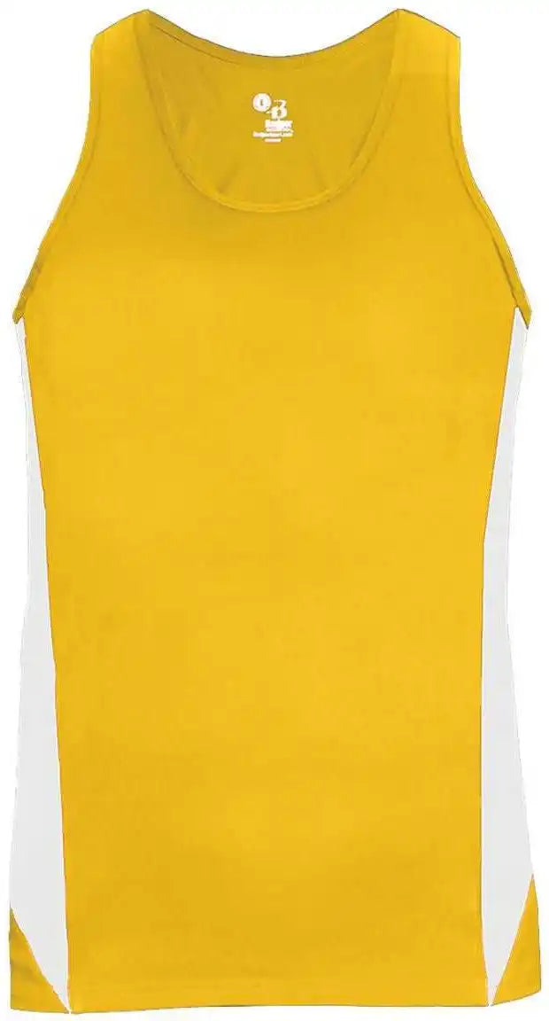 Badger Sport 8967 Stride Ladies Singlet - Gold White