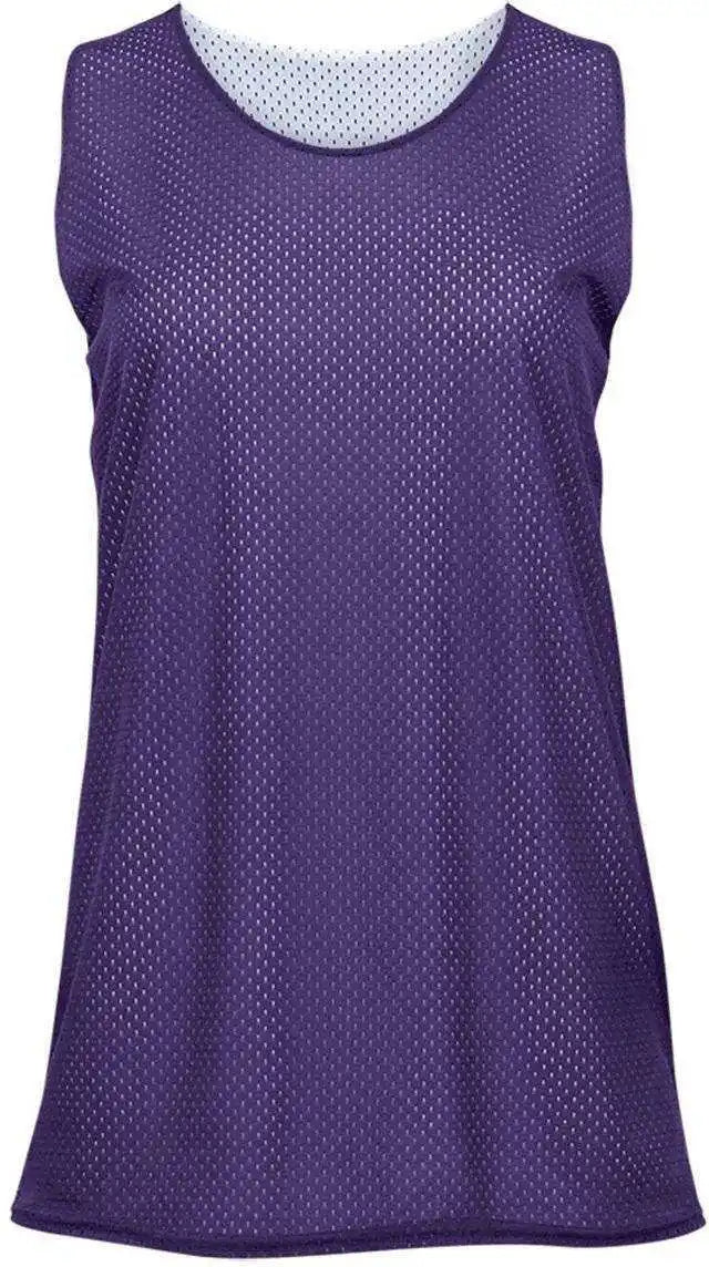 Badger Sport 8978 Ladies Reversible Tank - Purple White