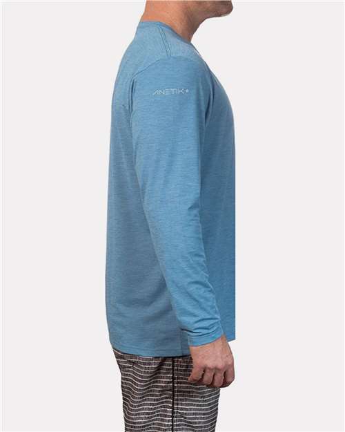 Bahama Heathered Low Pro Tech Long Sleeve T-Shirt - MVLPRL8