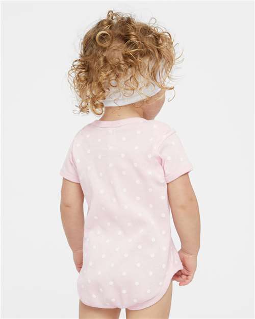 Ballerina/ White Dot Infant Baby Rib Bodysuit - 4400