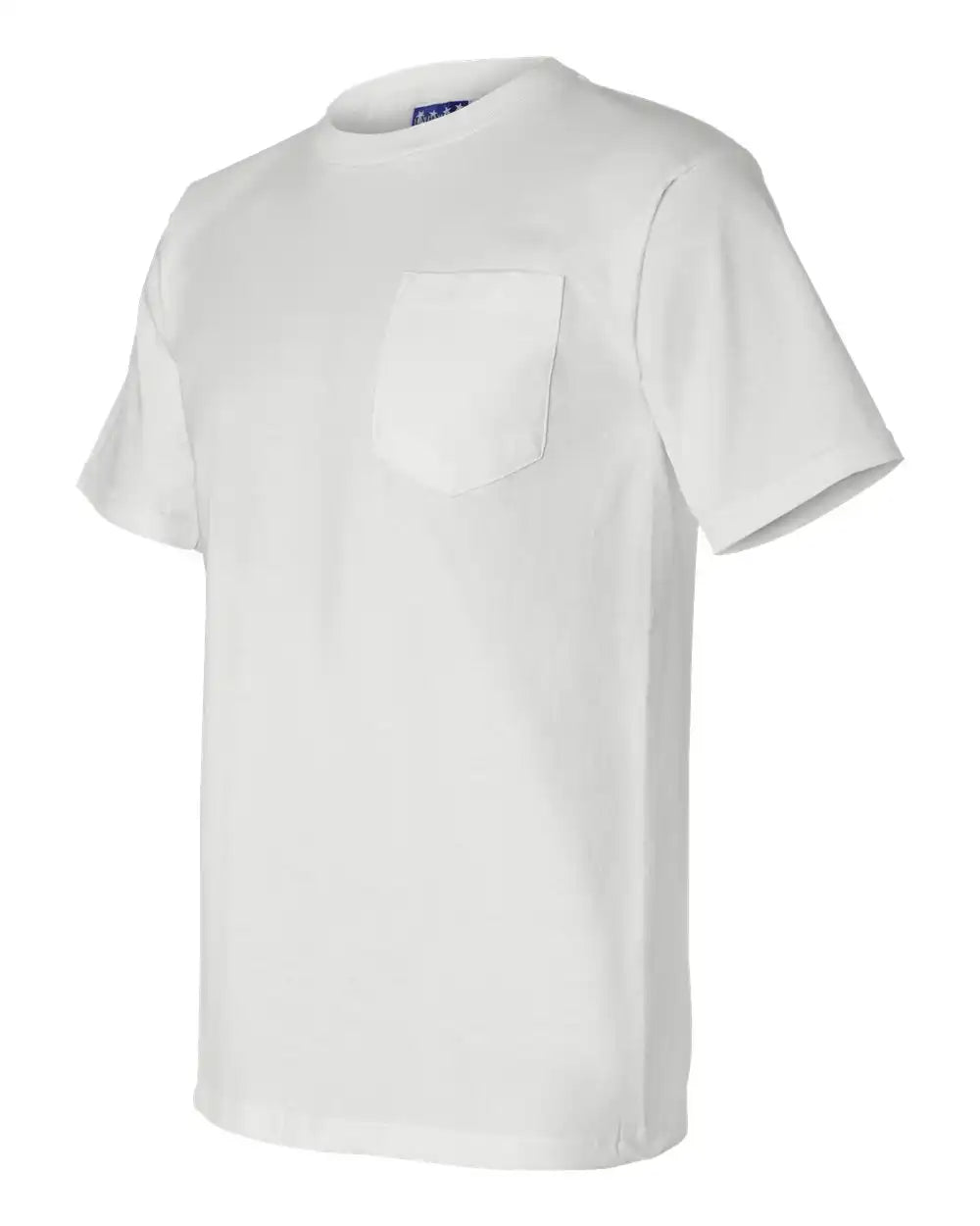 Bayside 3015 Union-made Pocket T-shirt - White - s