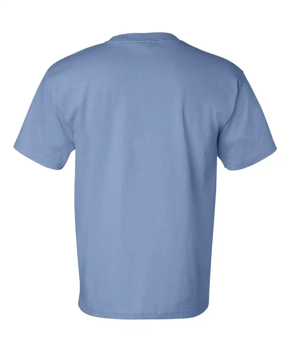 Bayside 7100 Usa-made Pocket T-shirt - Carolina Blue