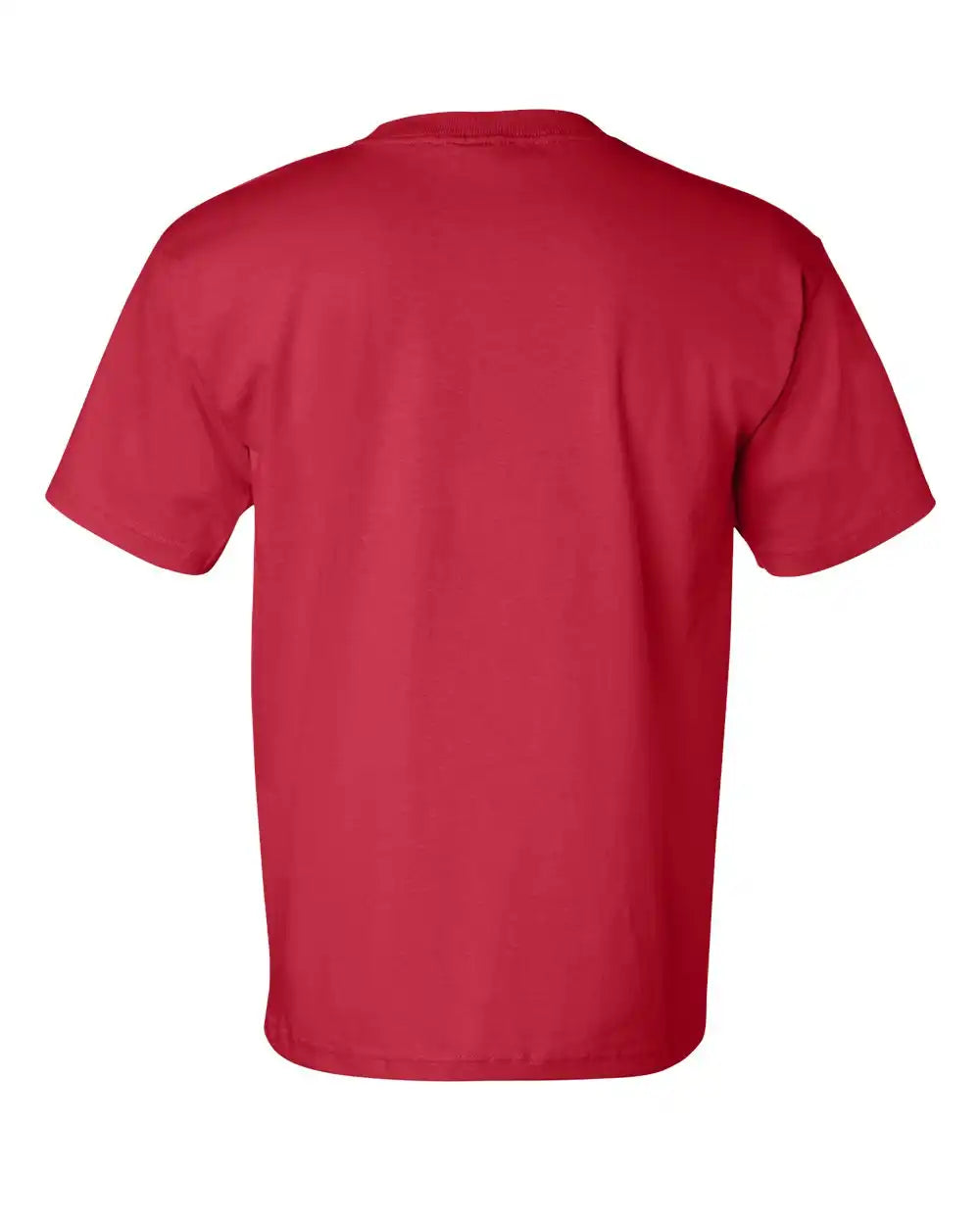 Bayside 7100 Usa-made Pocket T-shirt - Red