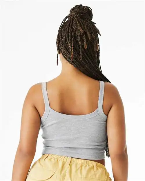Bella + Canvas 1012c Women’s Micro Rib Spaghetti Strap Tank - 1012 - Athletic Heather