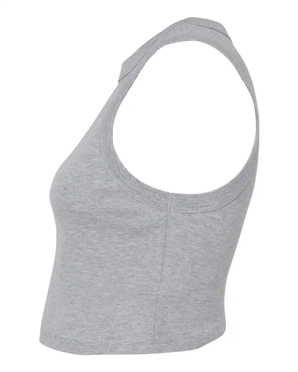 Bella + Canvas 1013c Women’s Micro Rib Muscle Crop Tank - 1013 - Athletic Heather