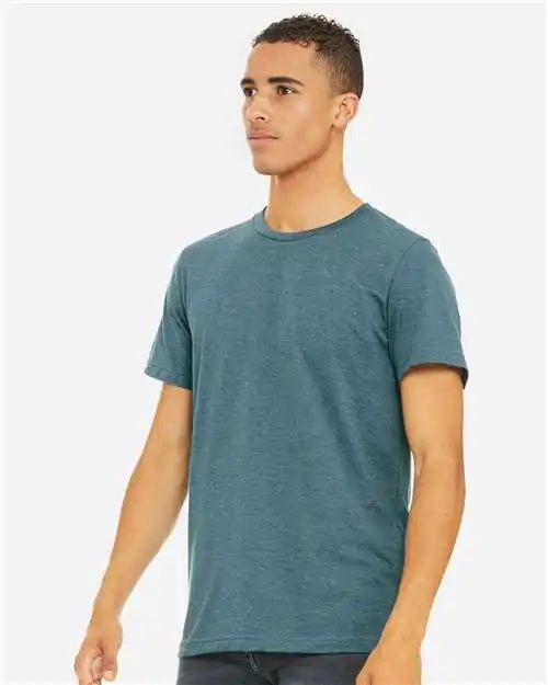 Bella + Canvas 3001cvc Cvc Jersey Tee - Heather Deep Teal