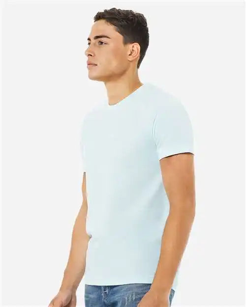 Bella + Canvas 3001cvc Cvc Jersey Tee - Heather Ice Blue