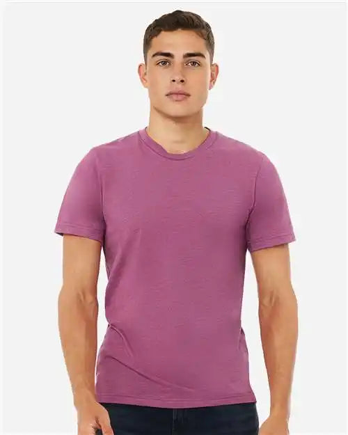 Bella + Canvas 3001cvc Cvc Jersey Tee - Heather Magenta
