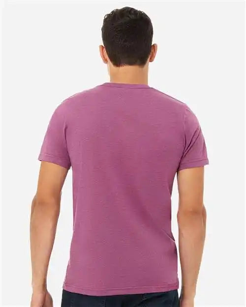 Bella + Canvas 3001cvc Cvc Jersey Tee - Heather Magenta